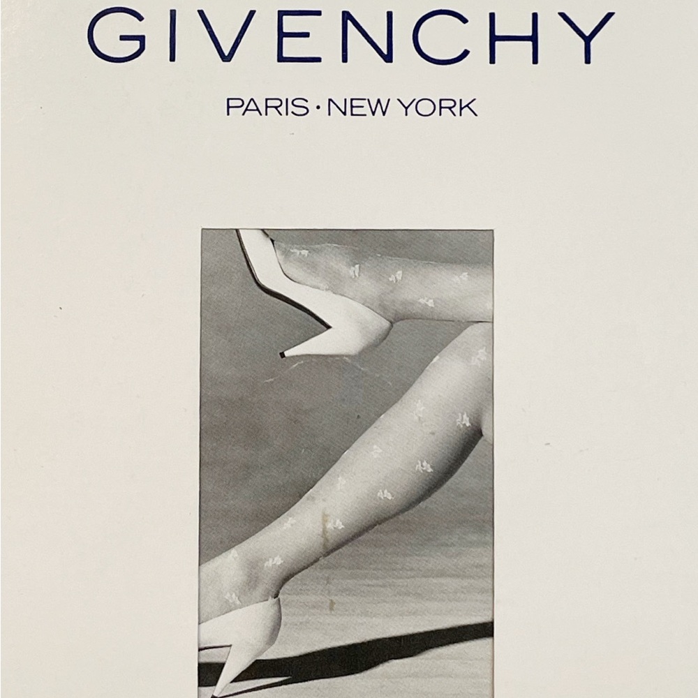 Vintage Givenchy Floral Sheer Tights
